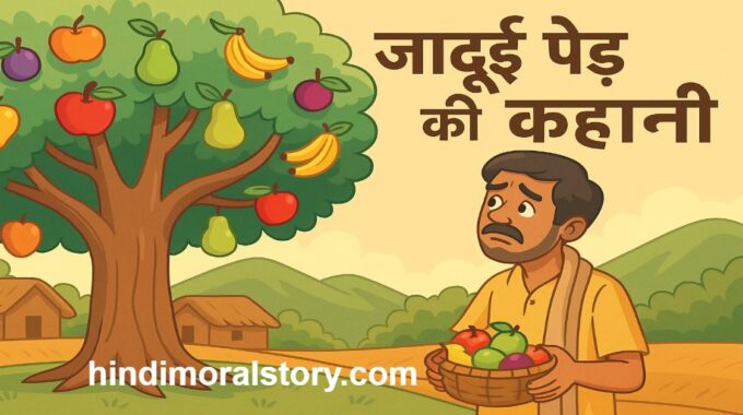 जादुई पेड़ की कहानी– लालच और सीख से भरी प्रेरणादायक हिंदी कहानी