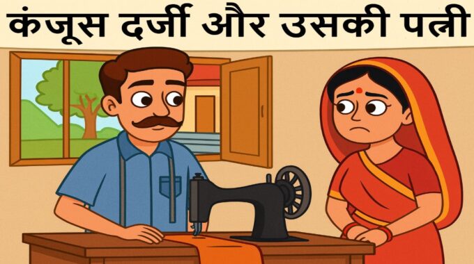 कंजूस दर्जी और उसकी पत्नी की कहानी