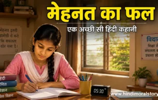 मेहनत का फल एक बहुत ही अच्छी हिंदी कहानी है जिससे हमें यह सीख मिलती है कि हमें कठिनाइयों से भागने के बजाय उनका डटकर सामना करना चाहिए।